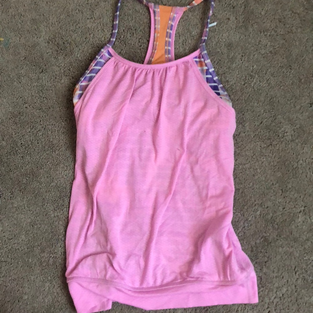 ivivva tank top with built in sports bra
